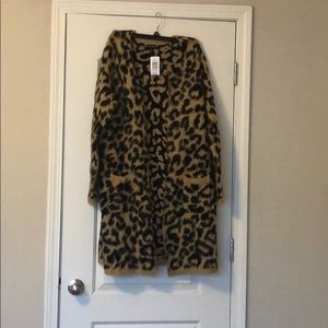 Torrid Leopard print cardigan sweater